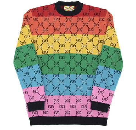 gucci sweater green rainbow alien|GUCCI® US Official Site .